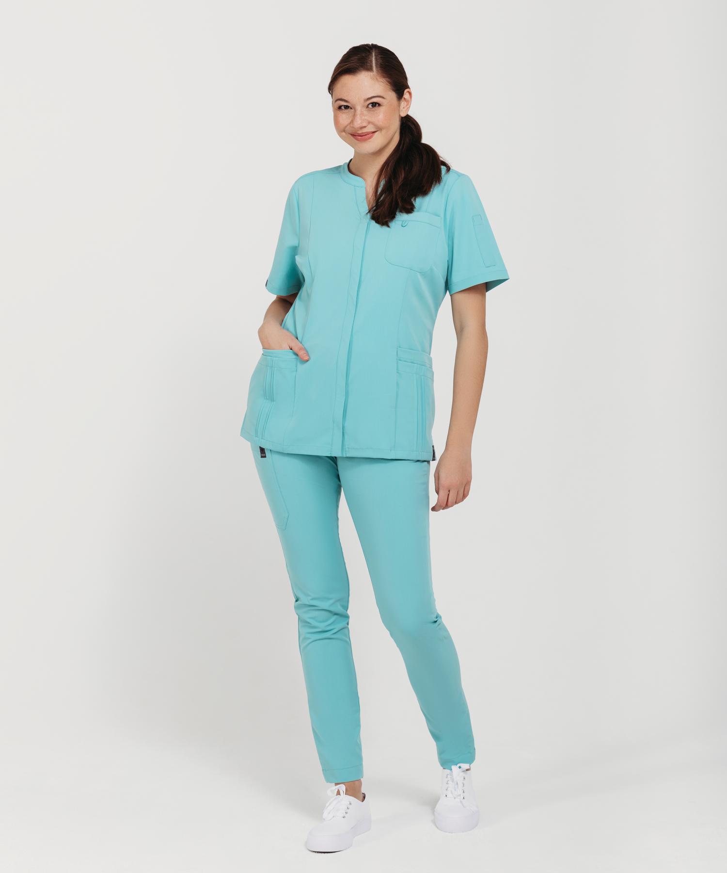 Dames top Roos Minty green